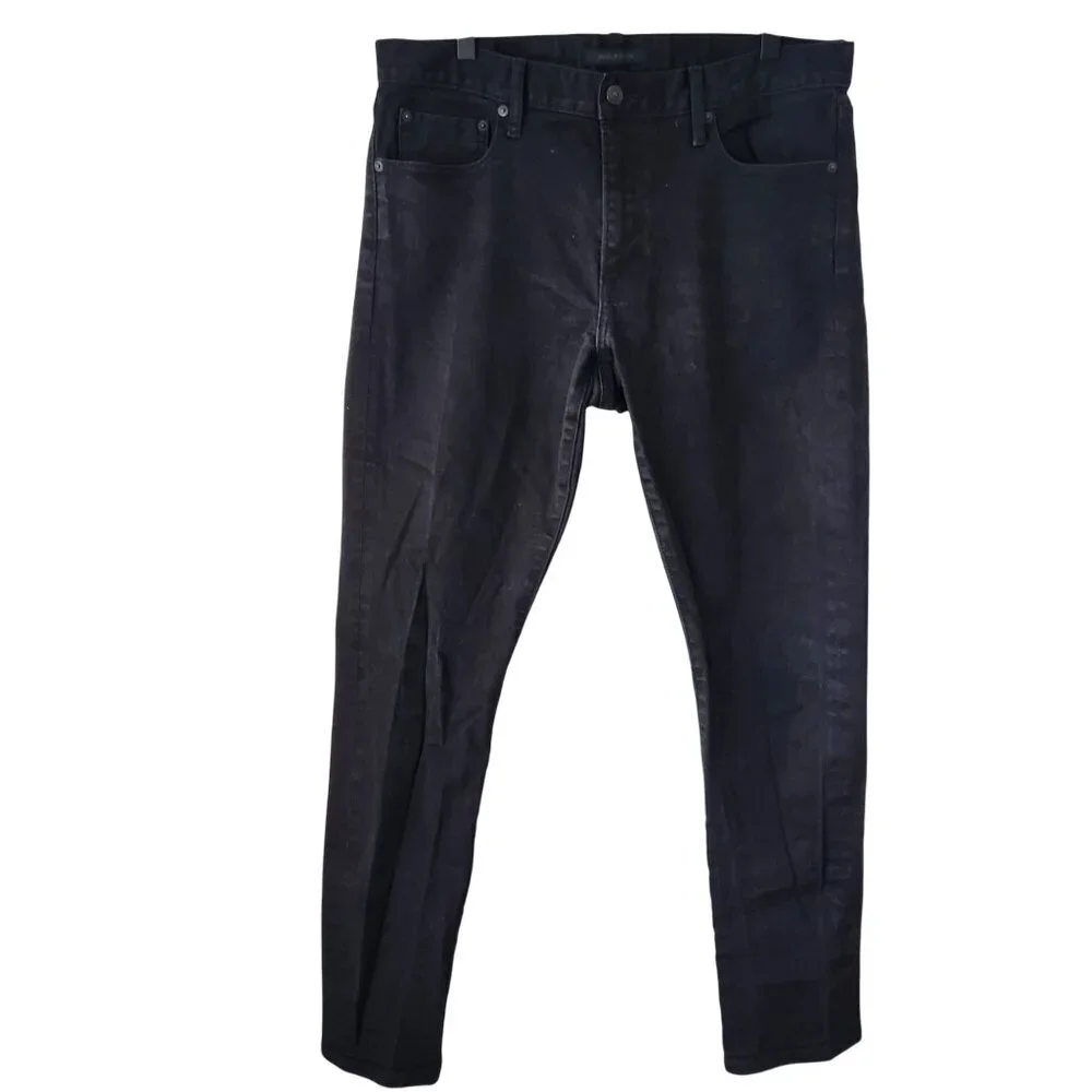 Uniqlo Men's Jeans Black Straight Leg Pants Classic Denim Size 34x34